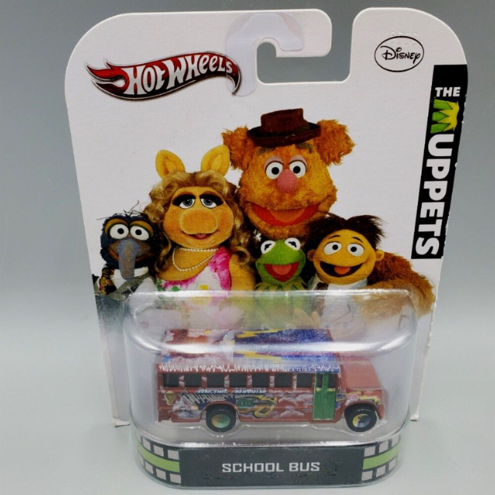 Hot Wheels Muppets Electric Mayhem Band School Bus Diecast Vehicle Disney 2012